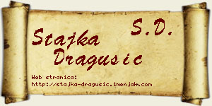 Stajka Dragušić vizit kartica